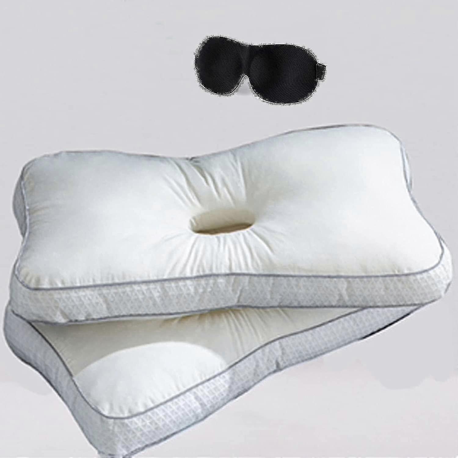 Ear Pillow For Side Sleepers With Ear Hole - Piercing Pillow For Ear Pressure Relief And Cnh Pain - Ear Protection Ear Guard Pillow 15.7x27.5in