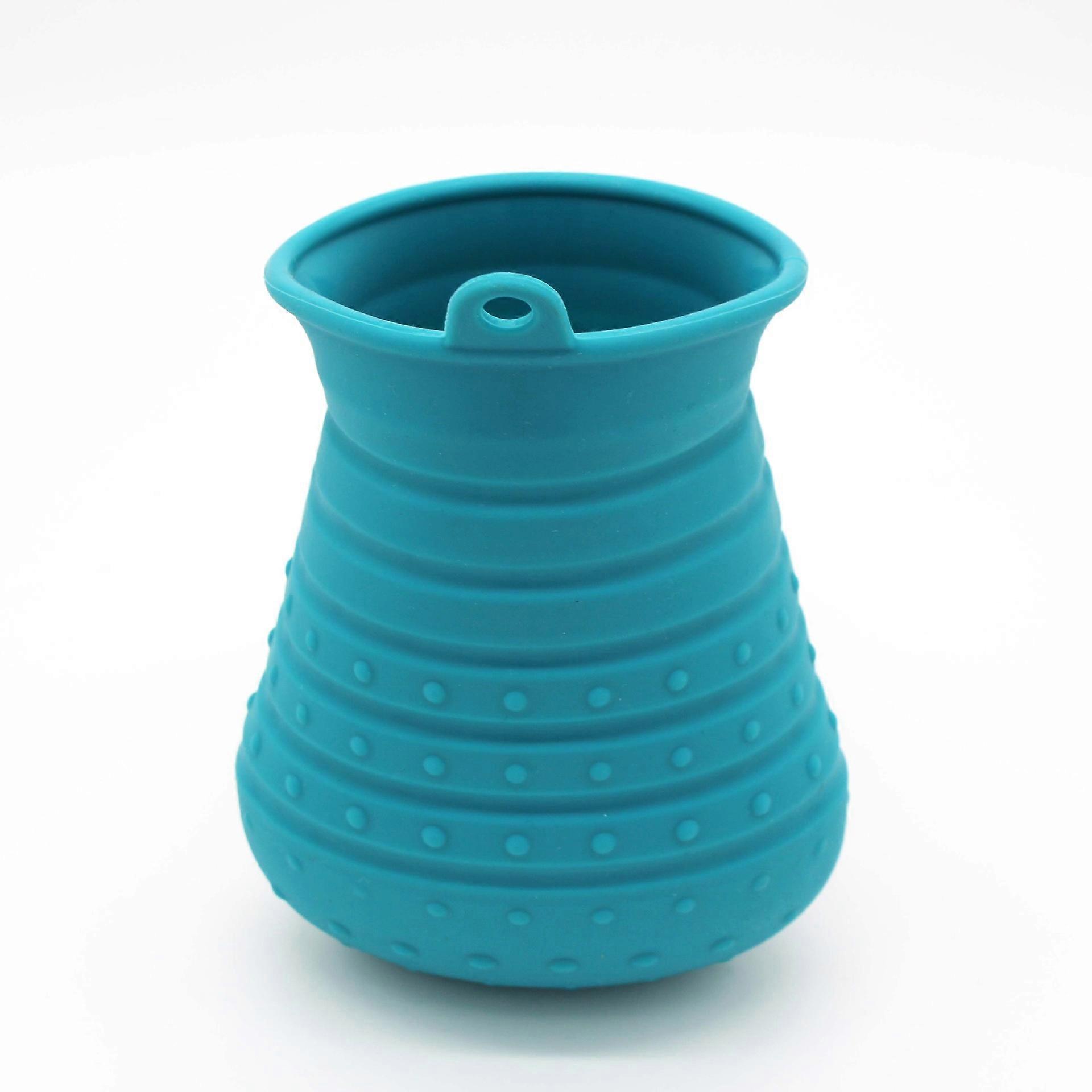 Tasse de nettoyage des pattes de chien Nettoyage des animaux de compagnie Masseur de pieds à double usage en silicone complet 9 * 14,5 cm