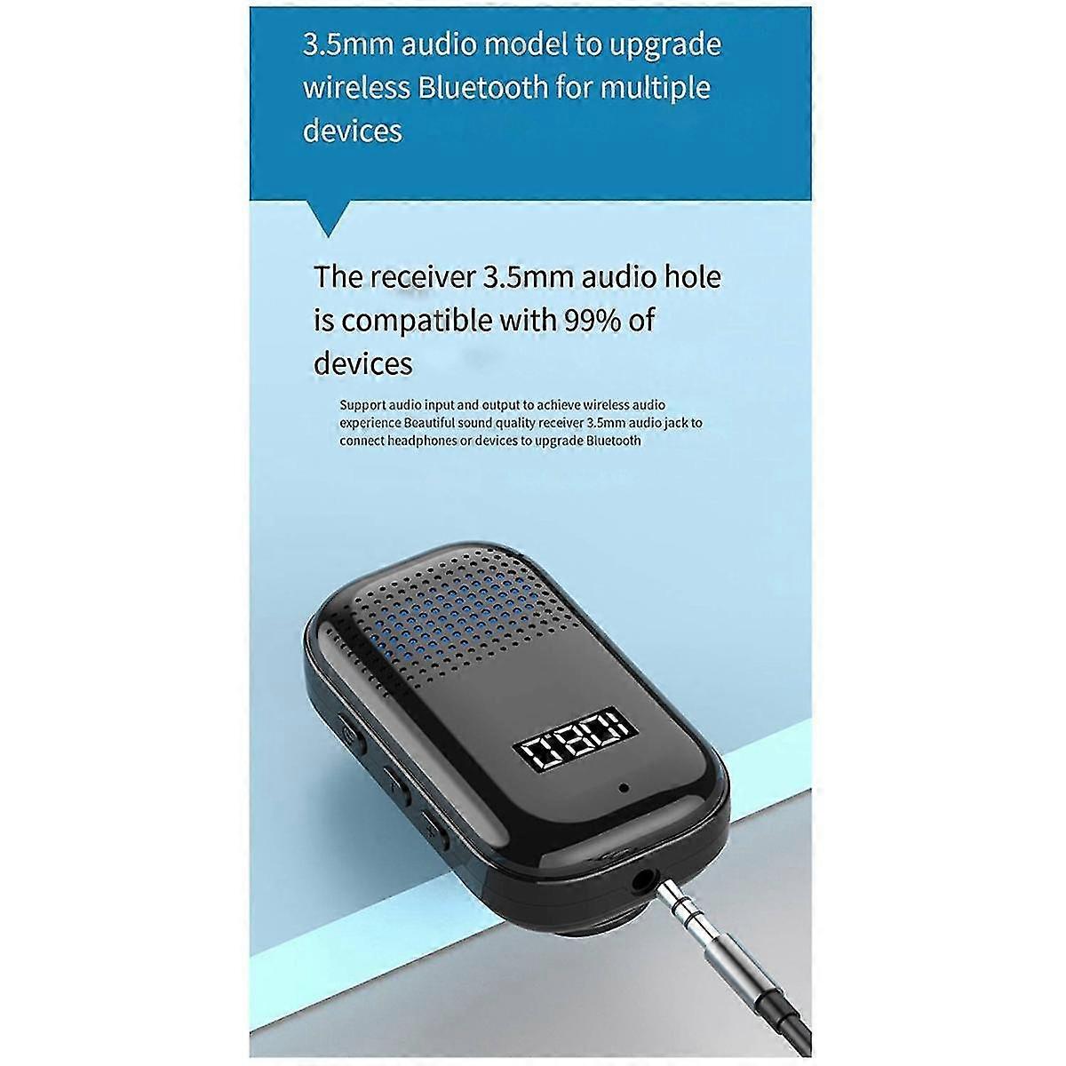 Multifunctional Aux Bluetooth Receiver Wireless Receiver Three-in-one Hifi Sound Quality Noise Reduction Microphone
