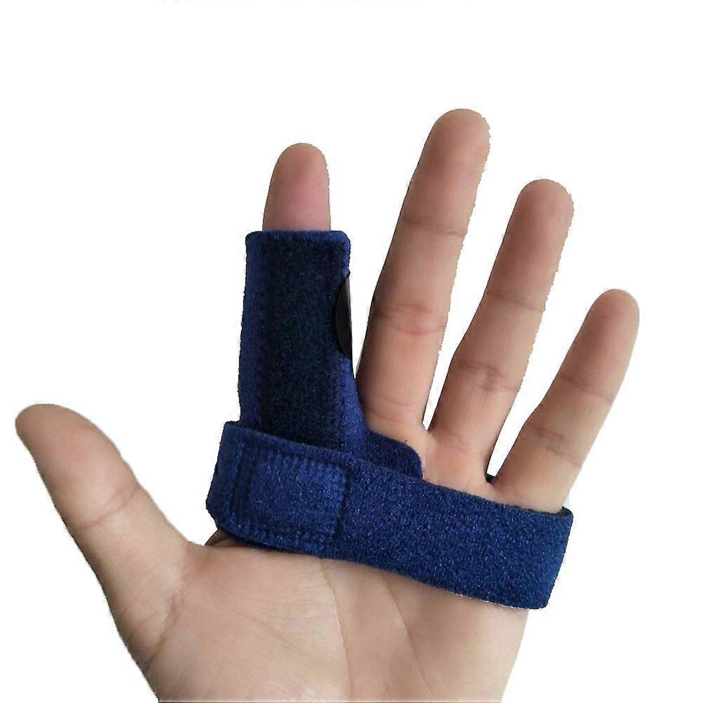 Finger Splint, Adjustable Finger Support Brace for Relief of Finger,  Blue