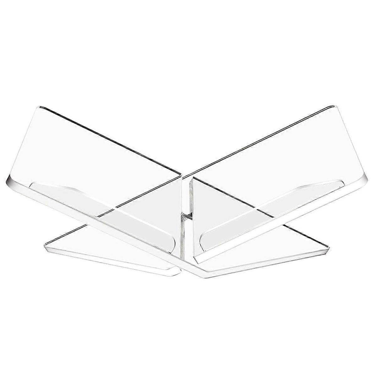 Transparent Clear Acrylic Book Holder Reading Stand for Open and Closed Books, Magazines, Textbooks