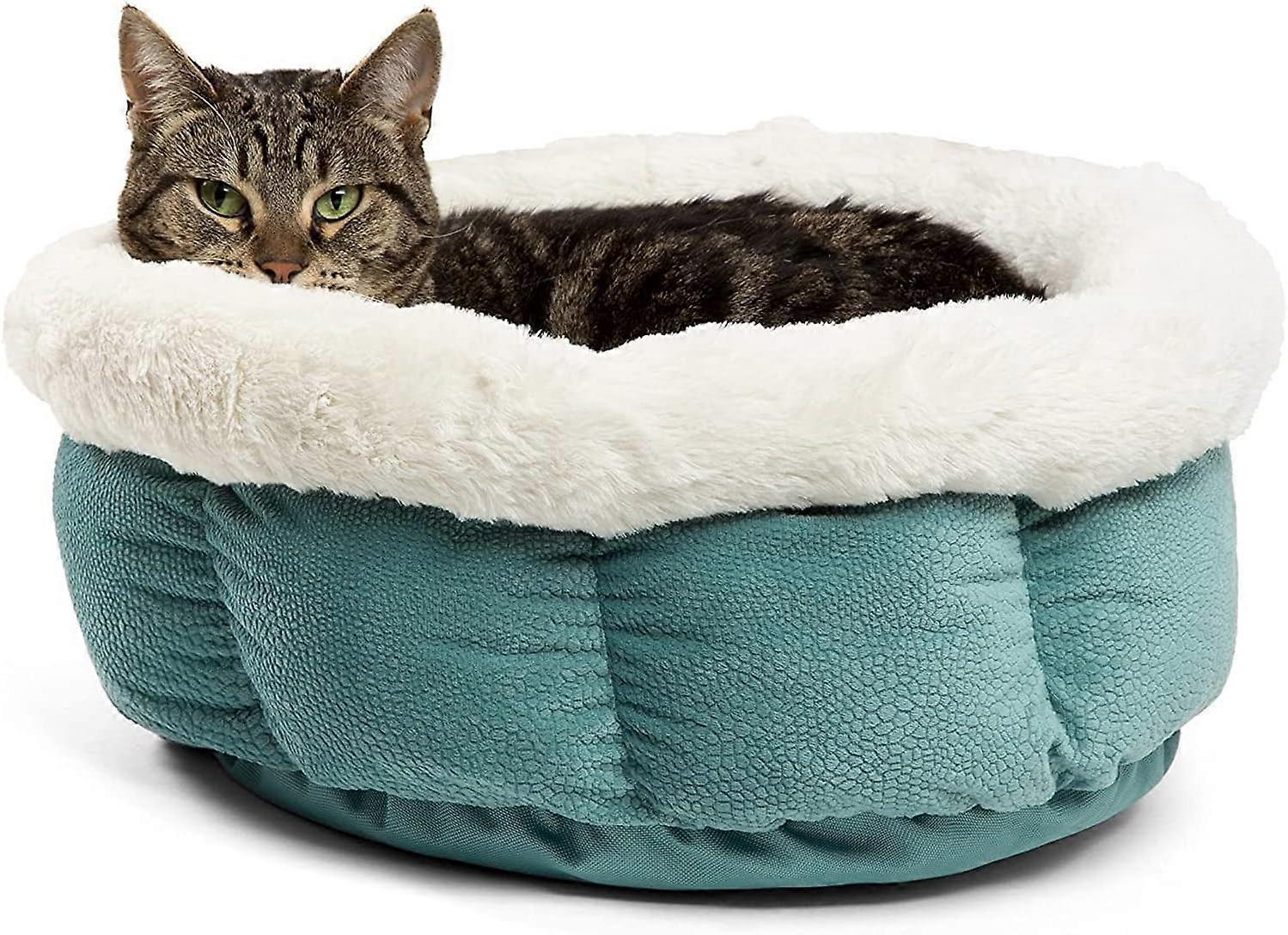 Microfiber Cat and Dog Bed in Standard Tide Pool