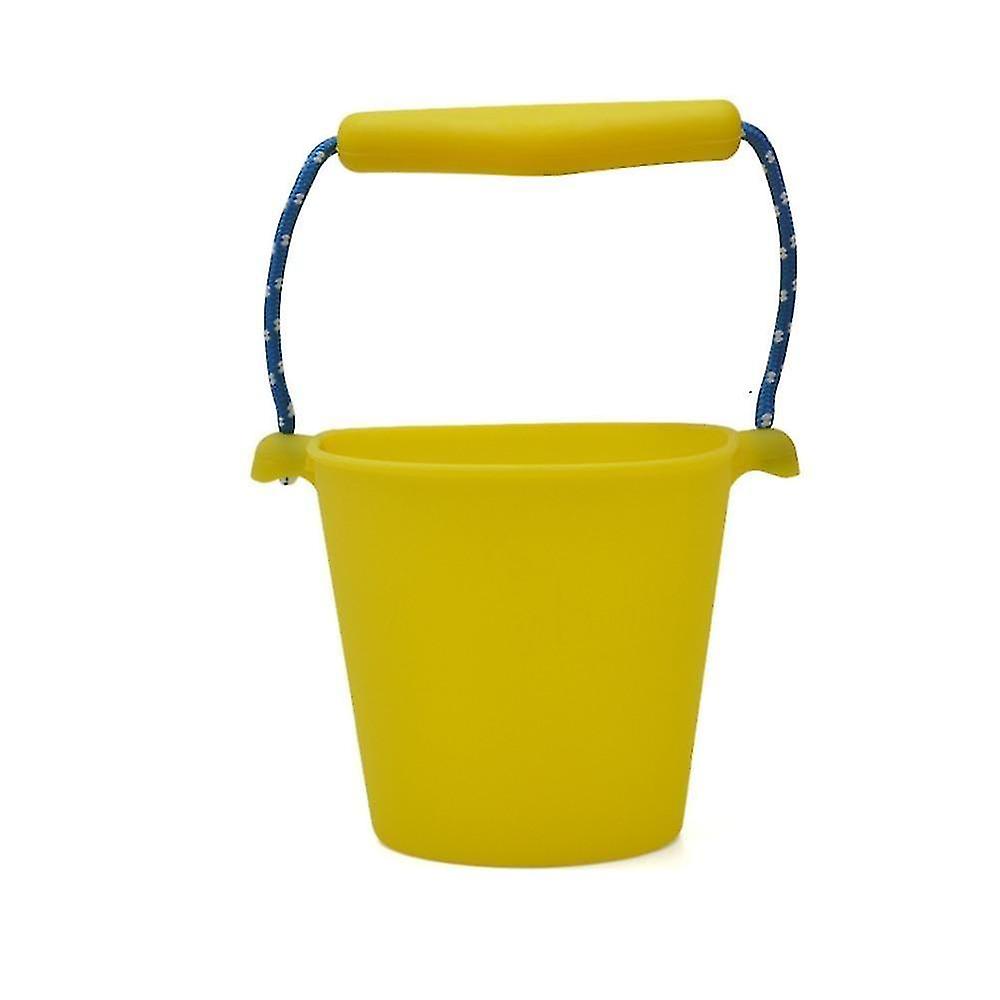 1.5l Silicone , Folding Hand-held Beach Bucket