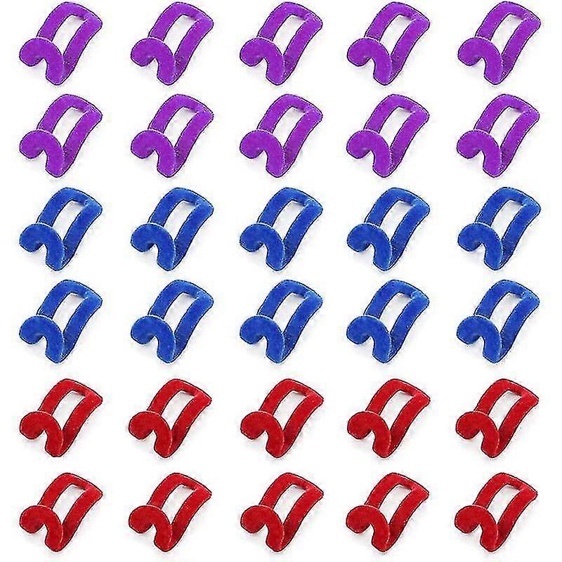 30 Pieces Hanger Connector Hooks Mini Flocking Space Saving Hangers Creative Hanger Connector For Clothes Hanger, Multicolor