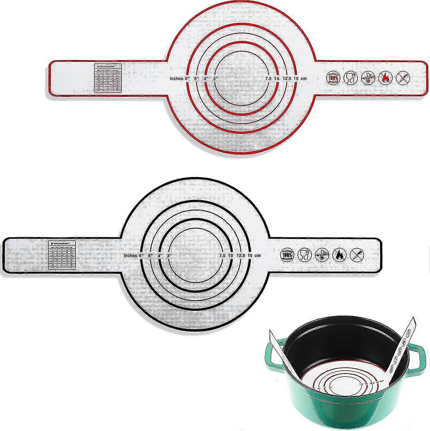 Set Of 2 Silicone Baking Mats For Oven Bread Baking