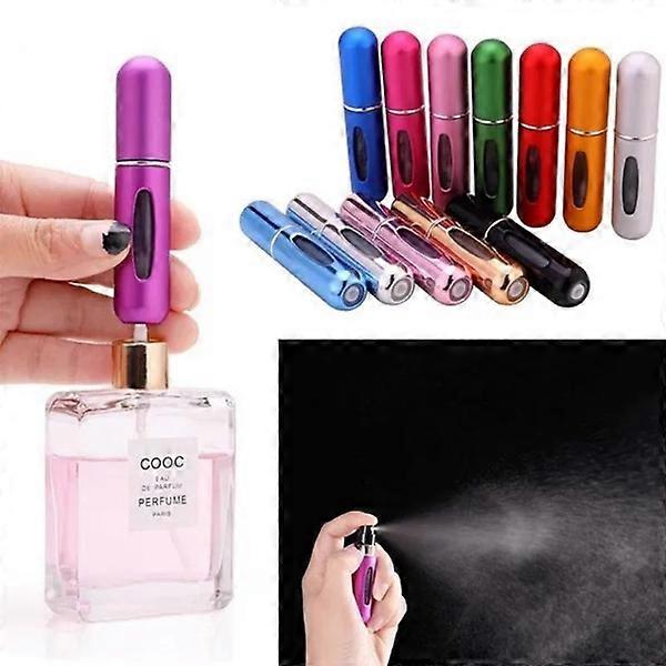 2/4pcs Perfume Spray Bottle Mini Portable Refillable Aluminum Atomizer Bottle Container Perfume Refill