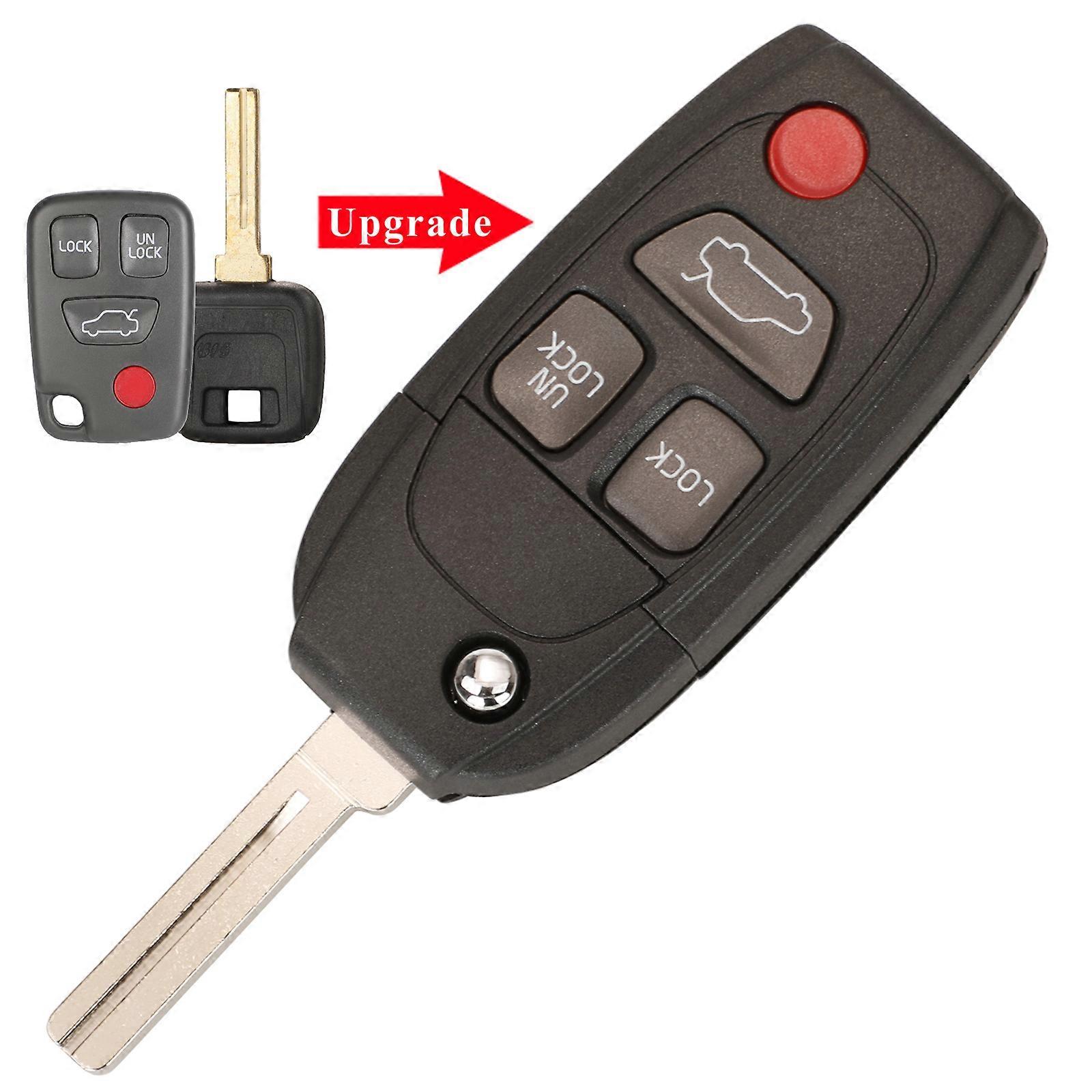 2/3/4/5 Buttons Remote Flip Folding Key Shell For Volvo XC70 XC90 V50 V70 S60 S80 C30 New Replacement Fob Car Key Case