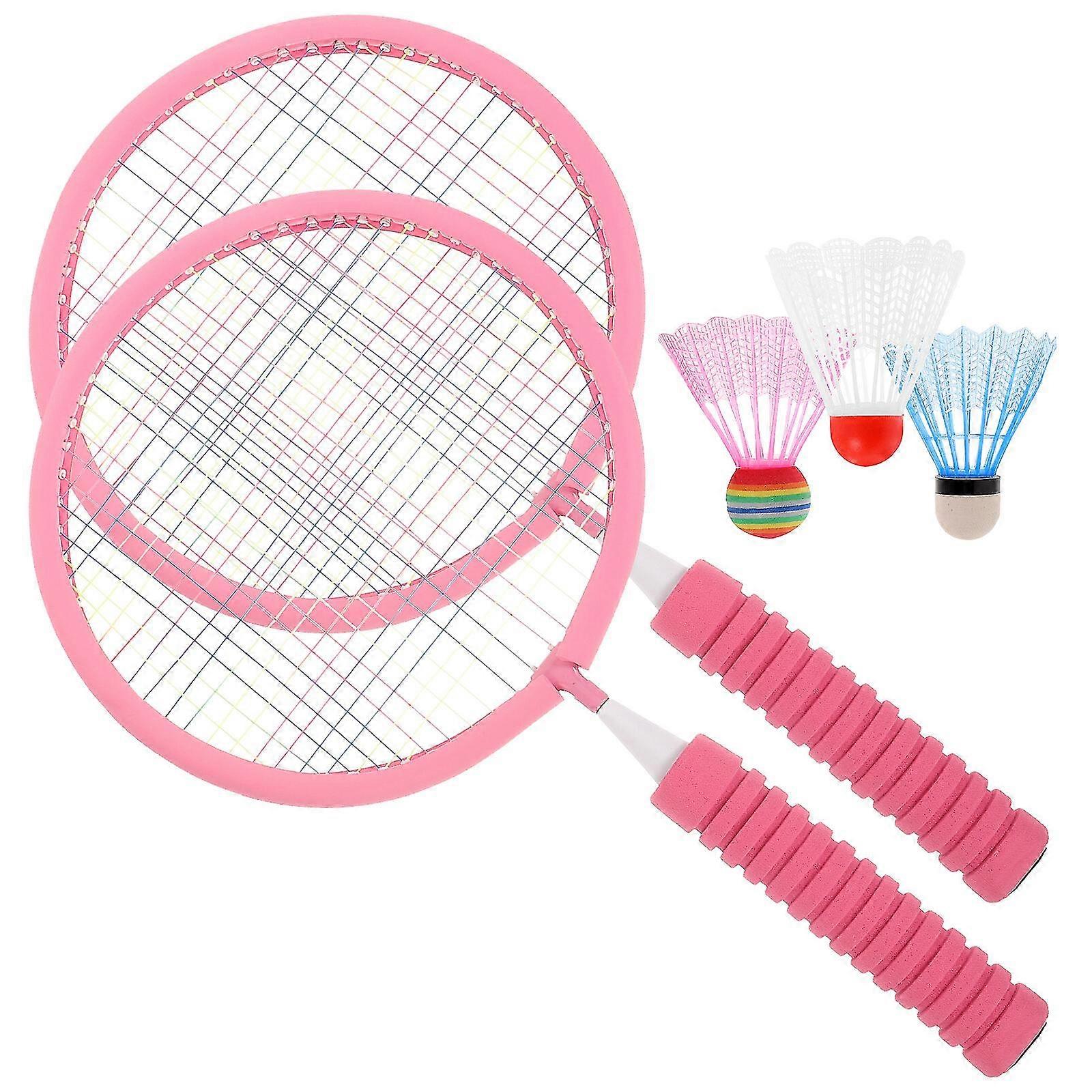 1 Set Badminton Racket Set Indoor Badminton Rackets Set Outdoor Badminton Game Set For Sports