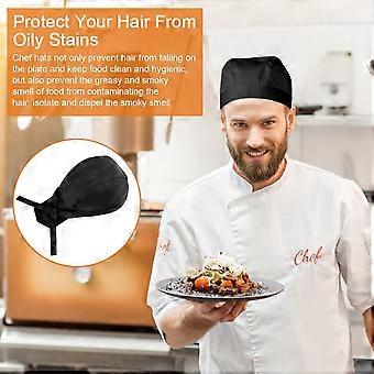 Toque De Cuisinier Unisexe En Polycoton - Bandana Chef Ajustable Pour Restaurant Et Cuisine