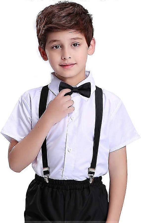 Nud Papillon Classique Pr-nou Noeud Papillon Ajustable en Smoking Solide Enfants et Cravate la Fte de Mariage