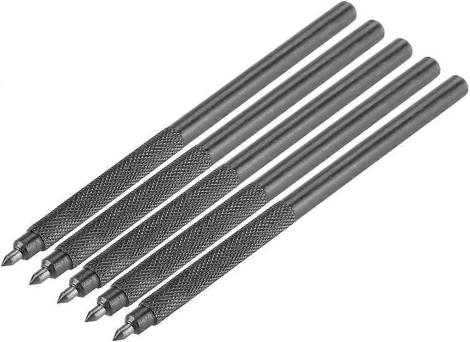 5pcs Scriber Tips Alloy Scribe Pen with Carbide Tip for Making Marks on Ceramic/Metal/Glass Plate, Scriber Tool