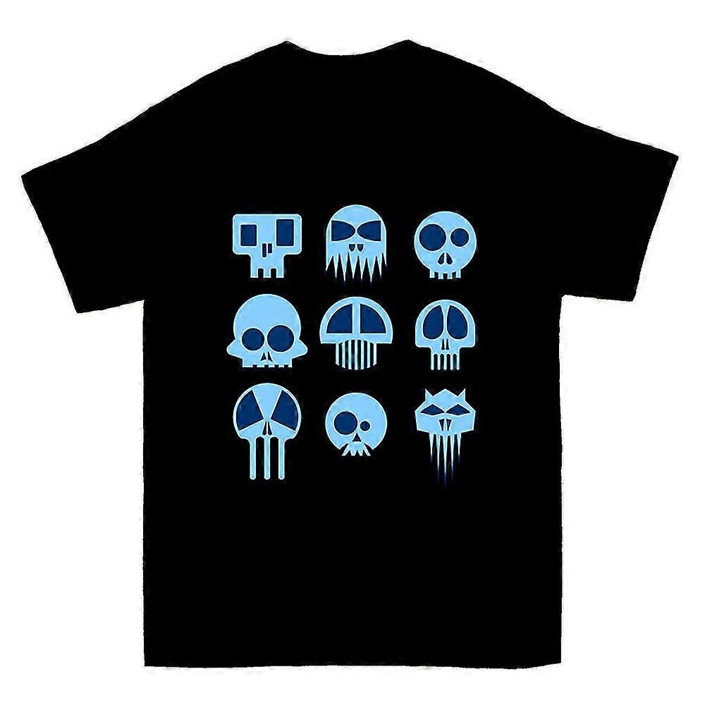 Nine Blue Skulls T-shirt