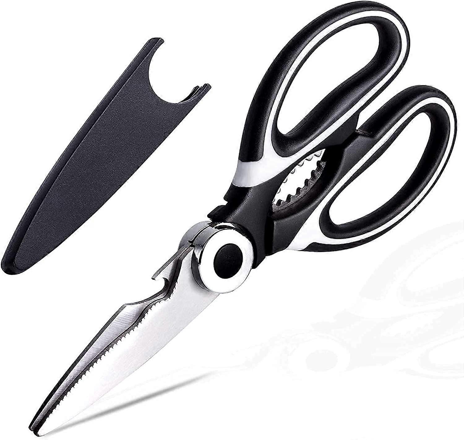 Kitchen Shears - Multi-Purpose Strong Stainless Steel Scissors with Cover