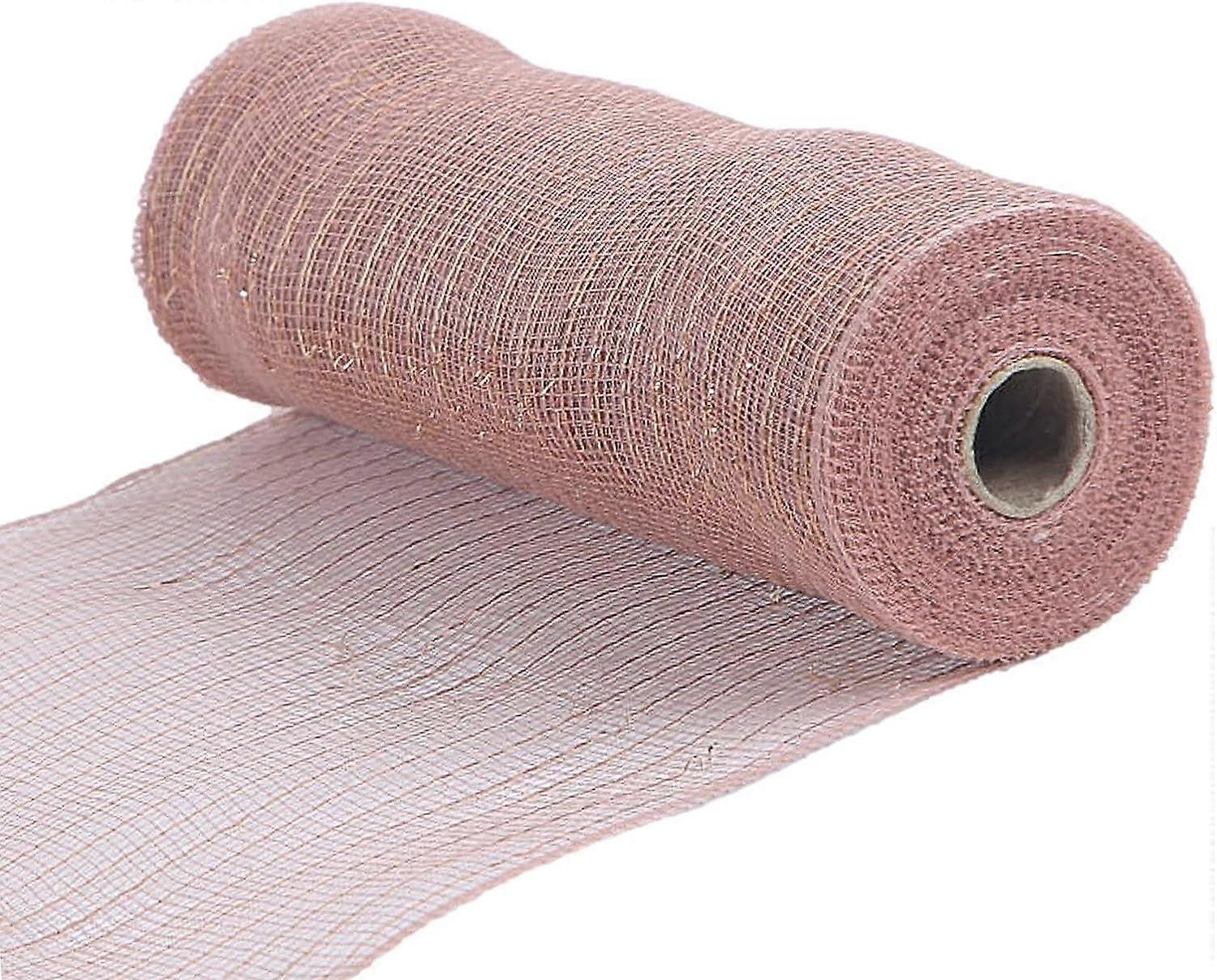 Fall Ribbon - Gift Mesh Roll Poly Mesh - Poly Mesh Gift Mesh Roll for Gift Wrapping Ribbon, Cuttable Soft Poly Mesh Ribbon Decor, Breathable Colorful