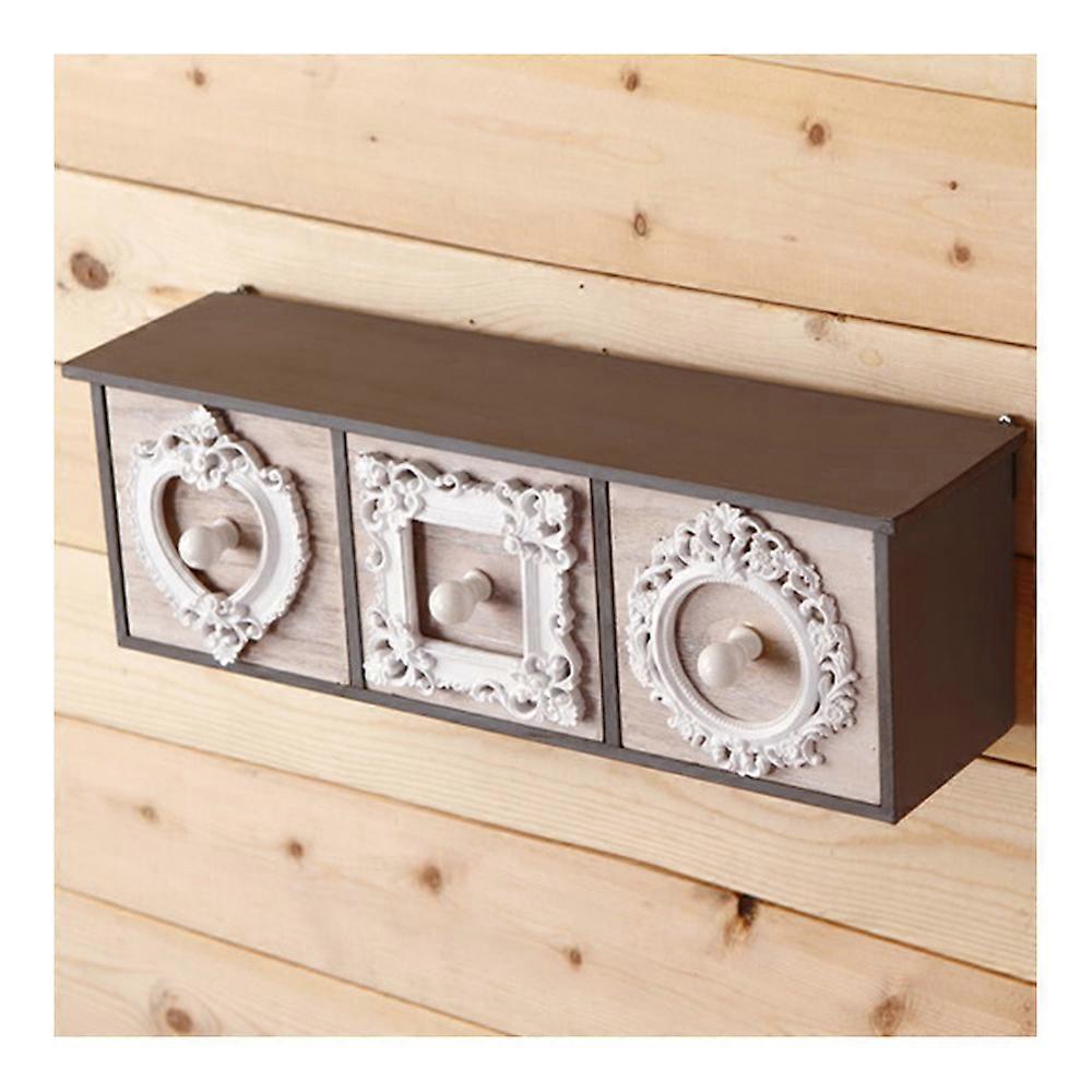 Retro Wall Decoration Drawer Type Storage Box Wall Cabinet