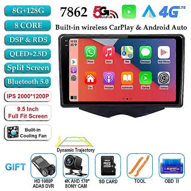 DSP Android 12 Car Radio For Hyundai Veloster FS 2011 - 2017 Stereo Multimedia Video Audio Player Navigation GPS BT 2Din DVD