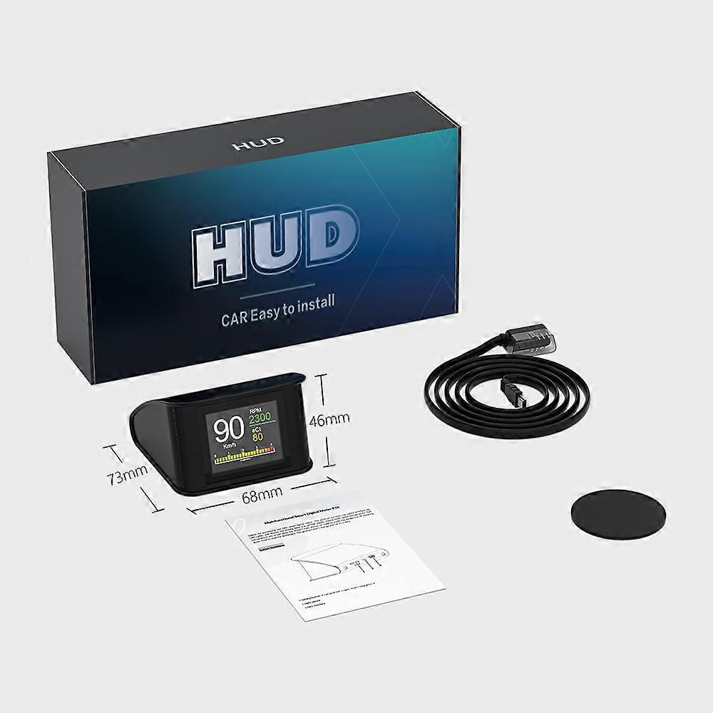 OBDHUD P10 OBD2 HUD Car Head-up Display Digital Speedometer Auto On-board Computer With Fuel Consumption Water&Oil Temperature