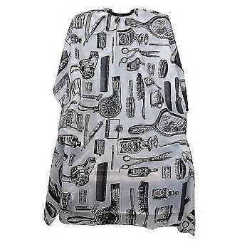 Comb Scissor Print Adult Anti-static Barber Cloth Hairdressing Apron Haircut Cape