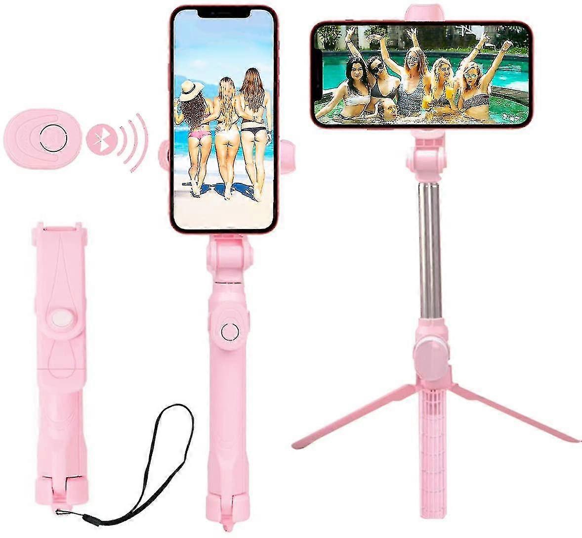 Bluetooth Selfie Stick Tripod With Wireless Remote, Suitable For Selfie Video Recording Live Compati