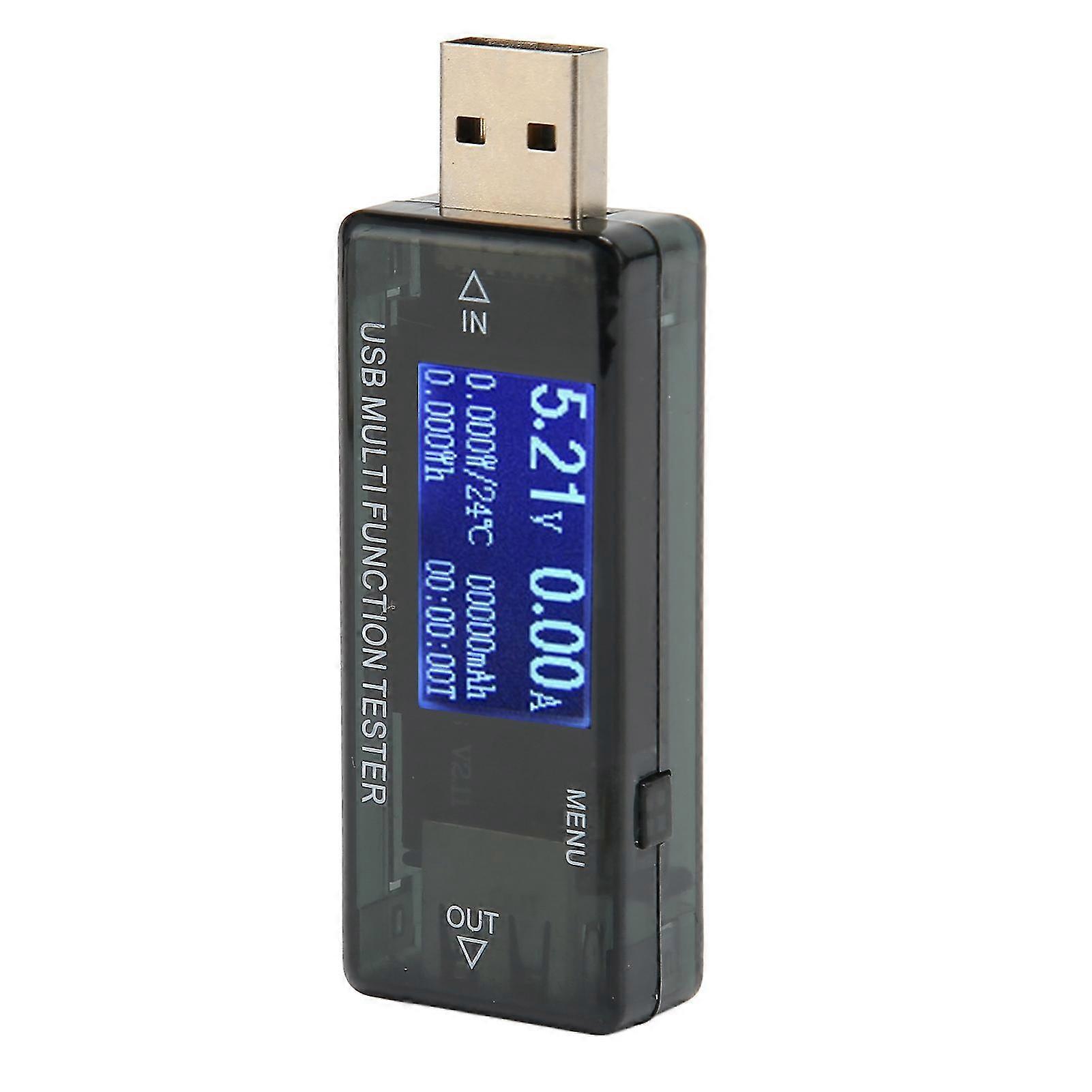 High Accuracy USB Power Meter with LCD Display - USB Tester Voltage Current Detection 0-5.5A 4-30V