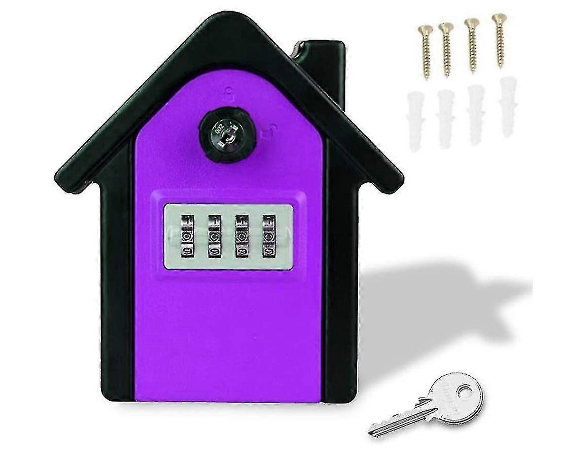 Key Safe Wall Mounted Key Box With Digital Combination And Emergency Key, Large Key Safe Xl Size Outdoor Key Safe For Home, Office, Factory, Garage