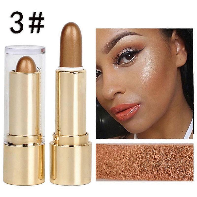 3 Colors 3D Face Brighten Highlighter Bar Cosmetic Face Contour Bronzer Shimmer Highlighter