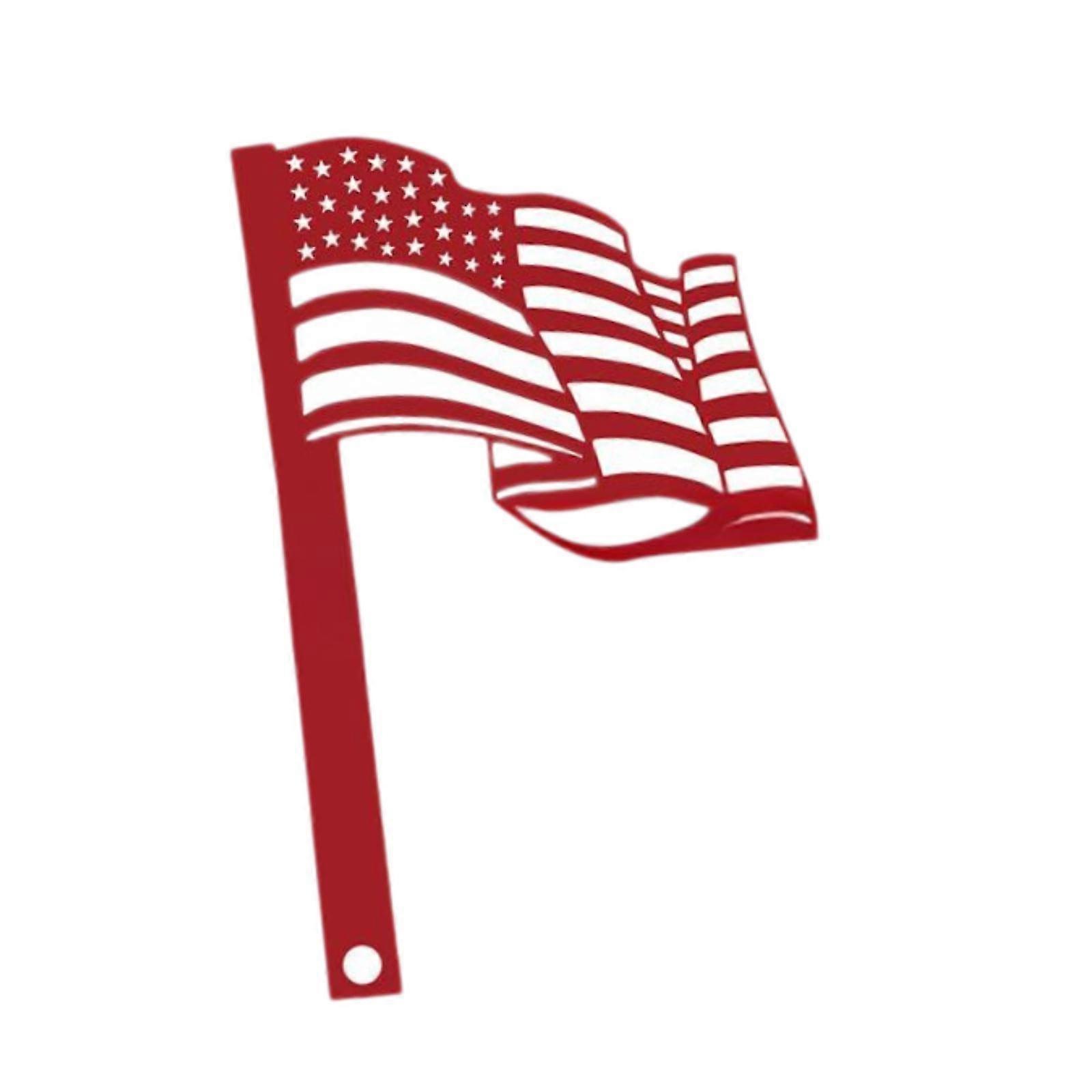 קישוט תיבת דואר מתנת ברזל קלה להתקנה דגל תיבת דואר לגינה