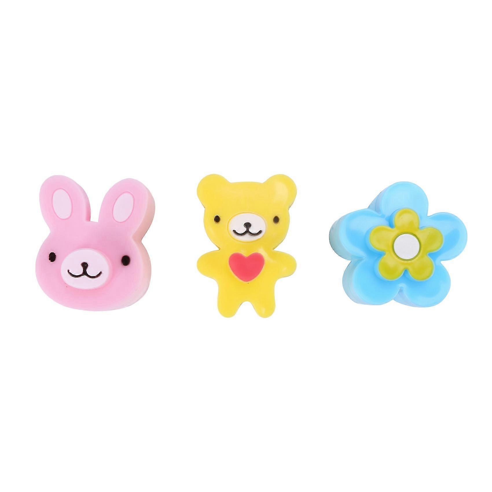 3pcs Cute Sandwich Cutters Shapes Set For Kids Bento Embossed Device