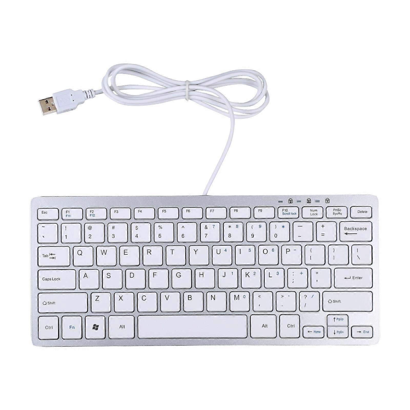 78 Keys Ultra-thin USB Wired Keyboard