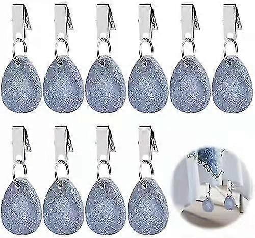10pcs Tablecloth Weights Teardrop Table Cover Weights Metal Clips