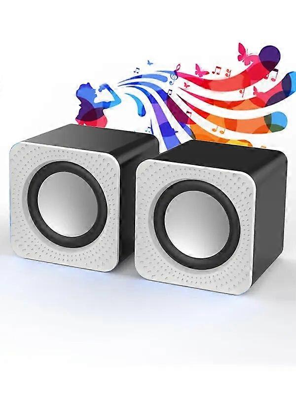 USB Wired Computer Speaker Bass Stereo Subwoofer Colorful LED Light for Laptop Smartphones MP3 Player 3.5 Jack For PC Loudspeak Audio Components