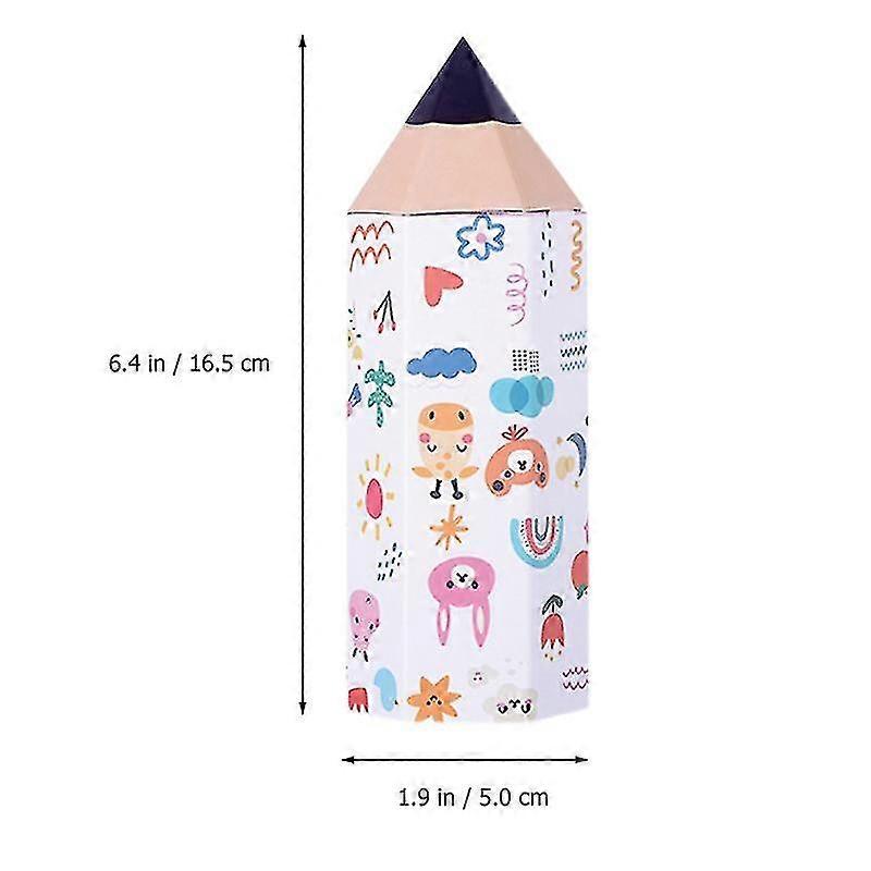10pcs adorable pencil shaped paper cookie boxes creative paper packaging boxes (random style)