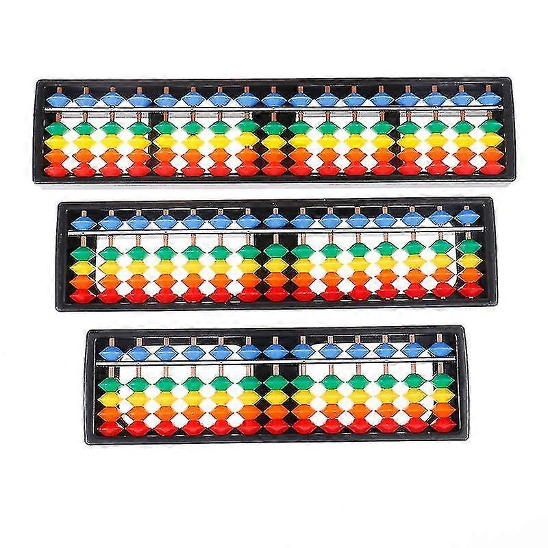 Portable 13/15/17 Column Abacus Arithmetic Soroban School Math Learning Tool