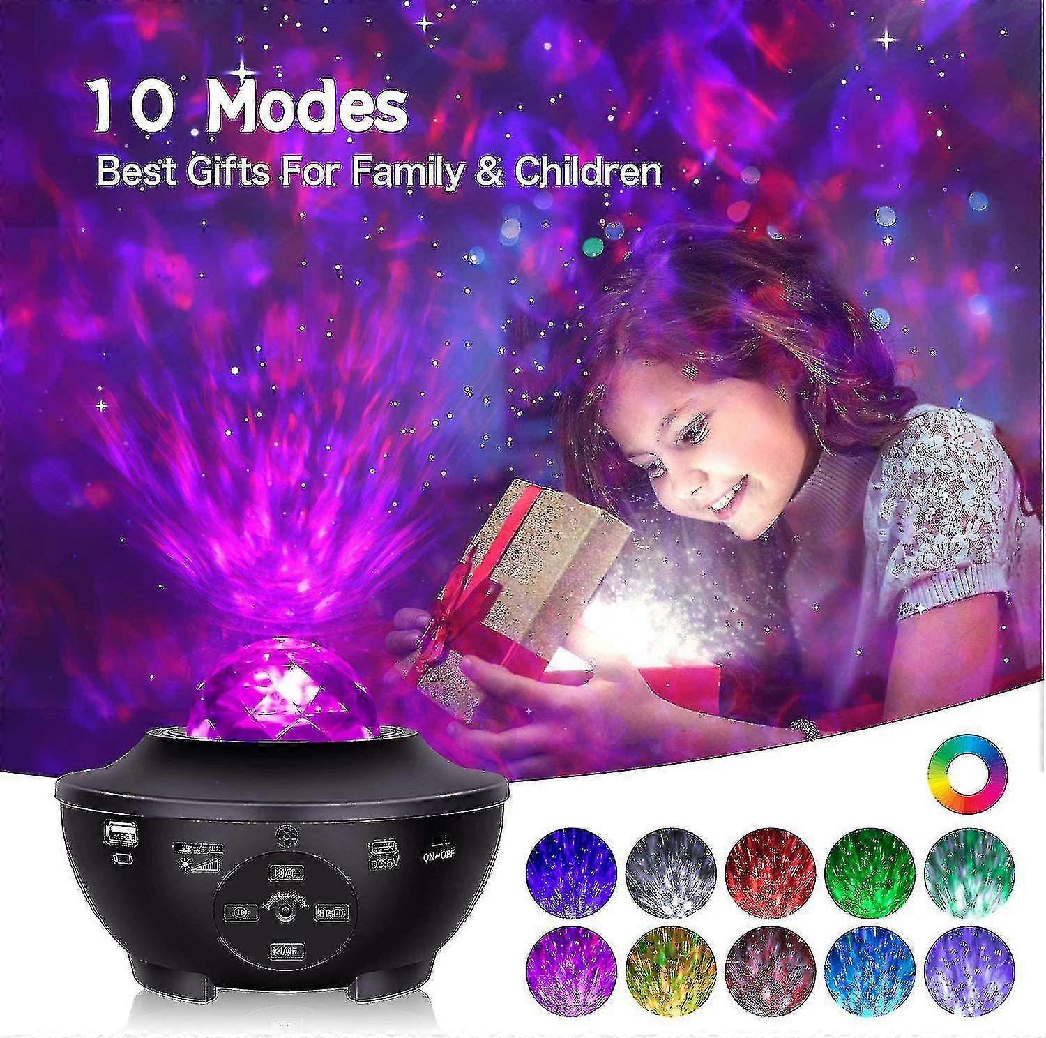 Projector, Sky Projector, Remote Led Nebula Cloud Music Player With Tooth()