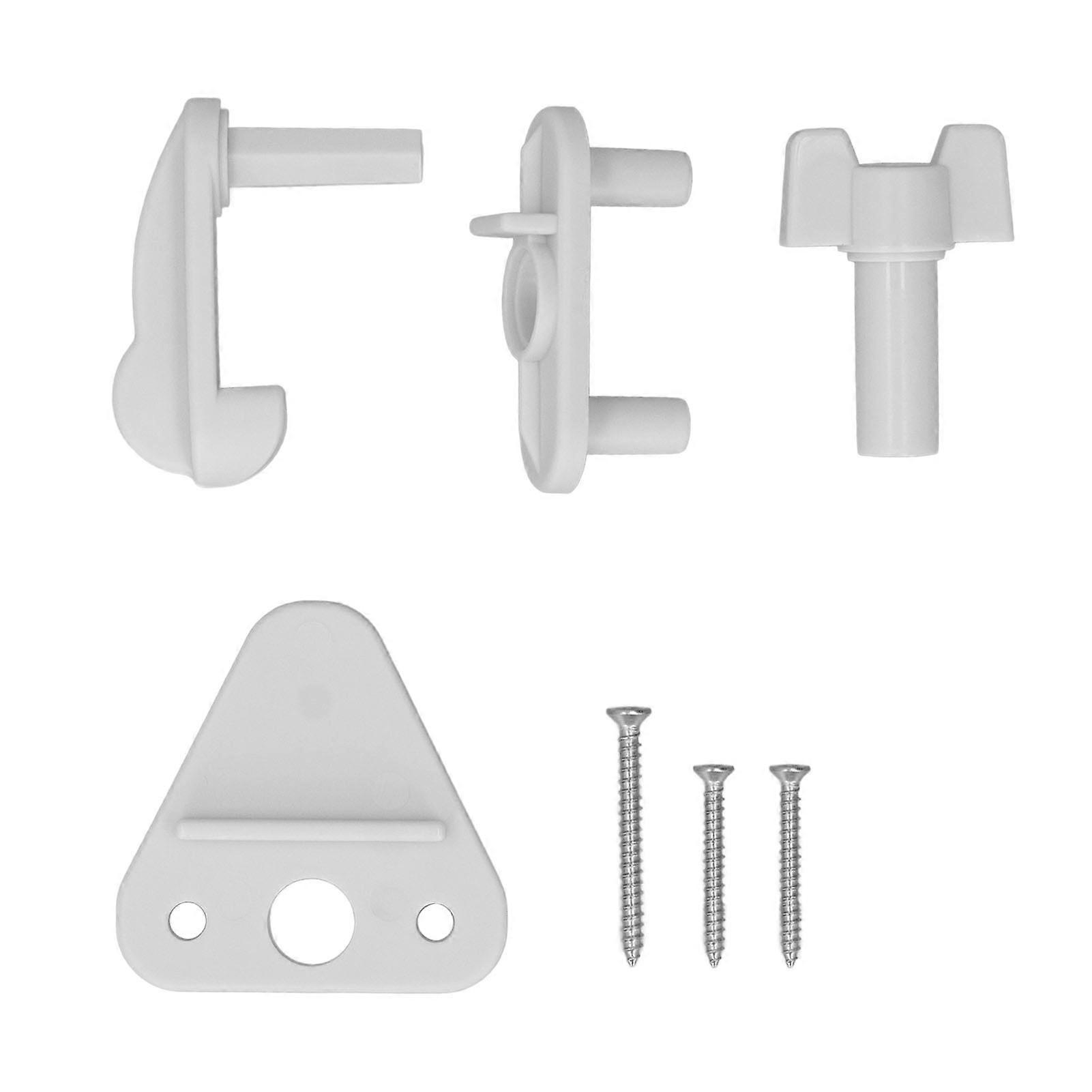 2 Pack Square Frame Pontoon Door Latches, Fits 1-1.25" Left/Right Hinged Door