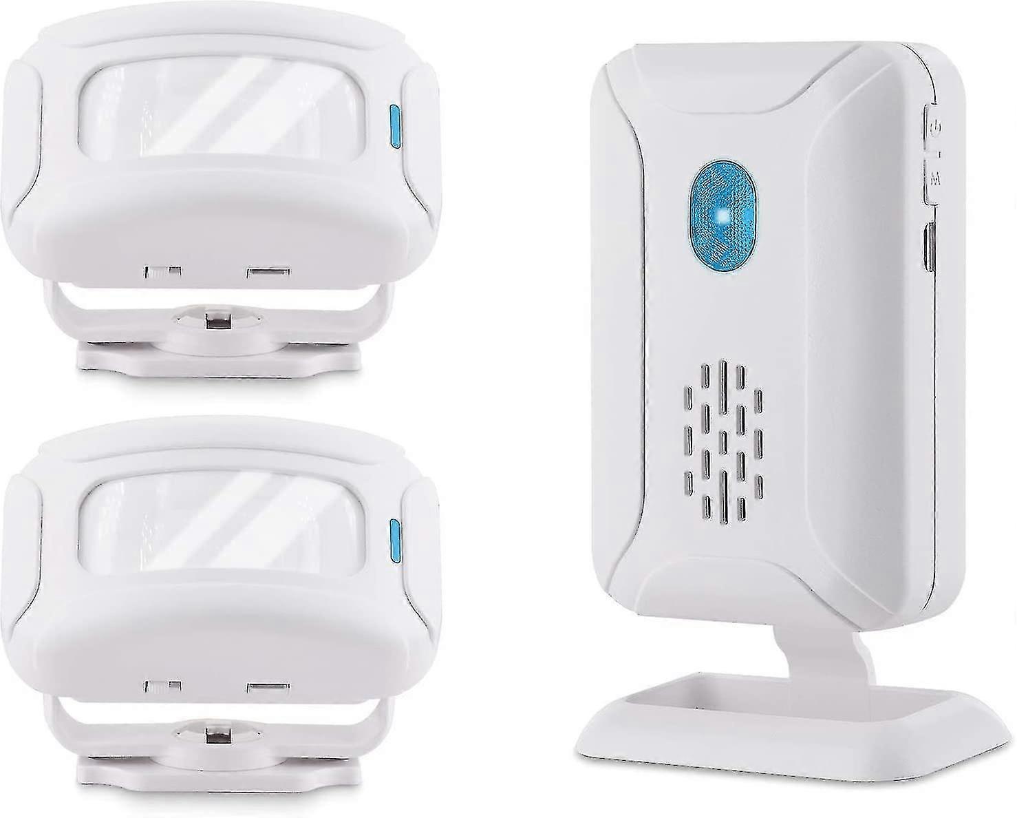 Infrared Doorbell Alarm Sensor Bell Passage Charger Or Entrance Detector Welcome Guest With 32 Melodies,2 Infrared+1 Receiver