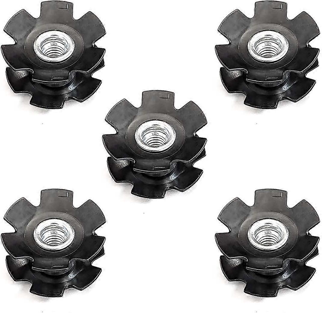 Çatal için 5 adet / Torba Yıldız Somun MTB Yol Bisikleti Kulaklık 1-1 / 8 "(28.6mm)