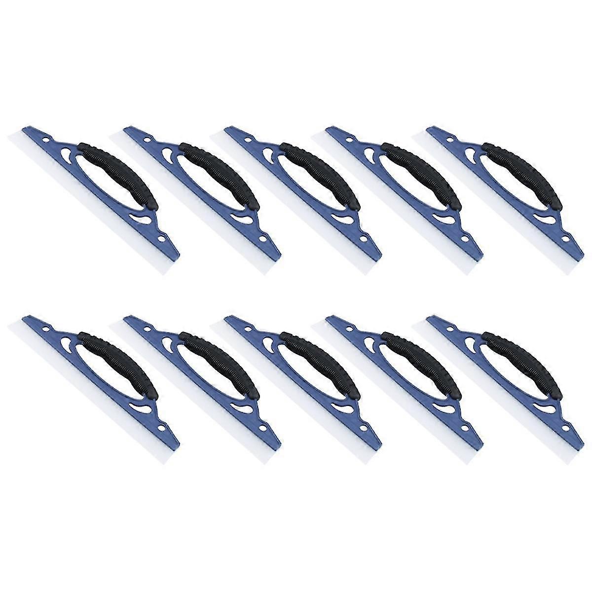 10pcs Soft Silicone Handy Squeegee Rubber Sheet Drying Blade Clean Scraping Film Scraper Car Access