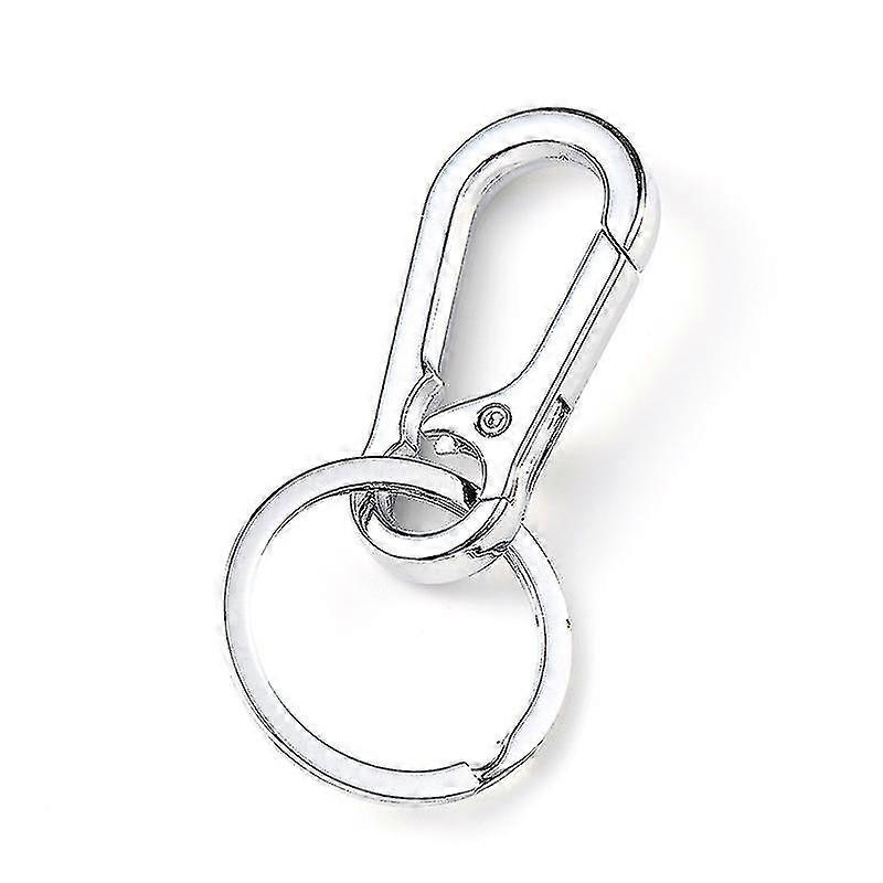 Keychain, 10pcs Metal Keyring Carabiner Clip Keyring Keychains For Craft Lobster Clasps Swivel Clips Key Chain