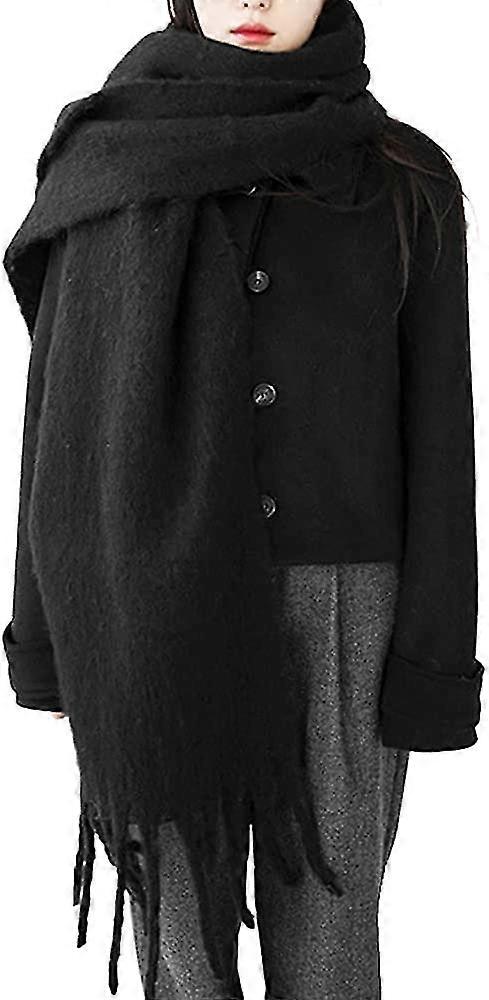 Large Chunky Scarf Colorful Cashmere Feel Oversized Scarves