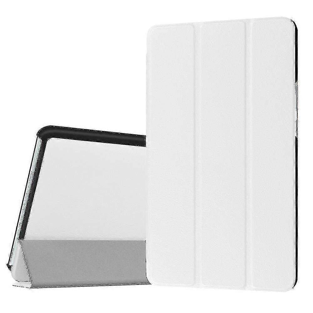 Tri-fold Stand Leather Case For Huawei Mediapad M3 8.4 - Black