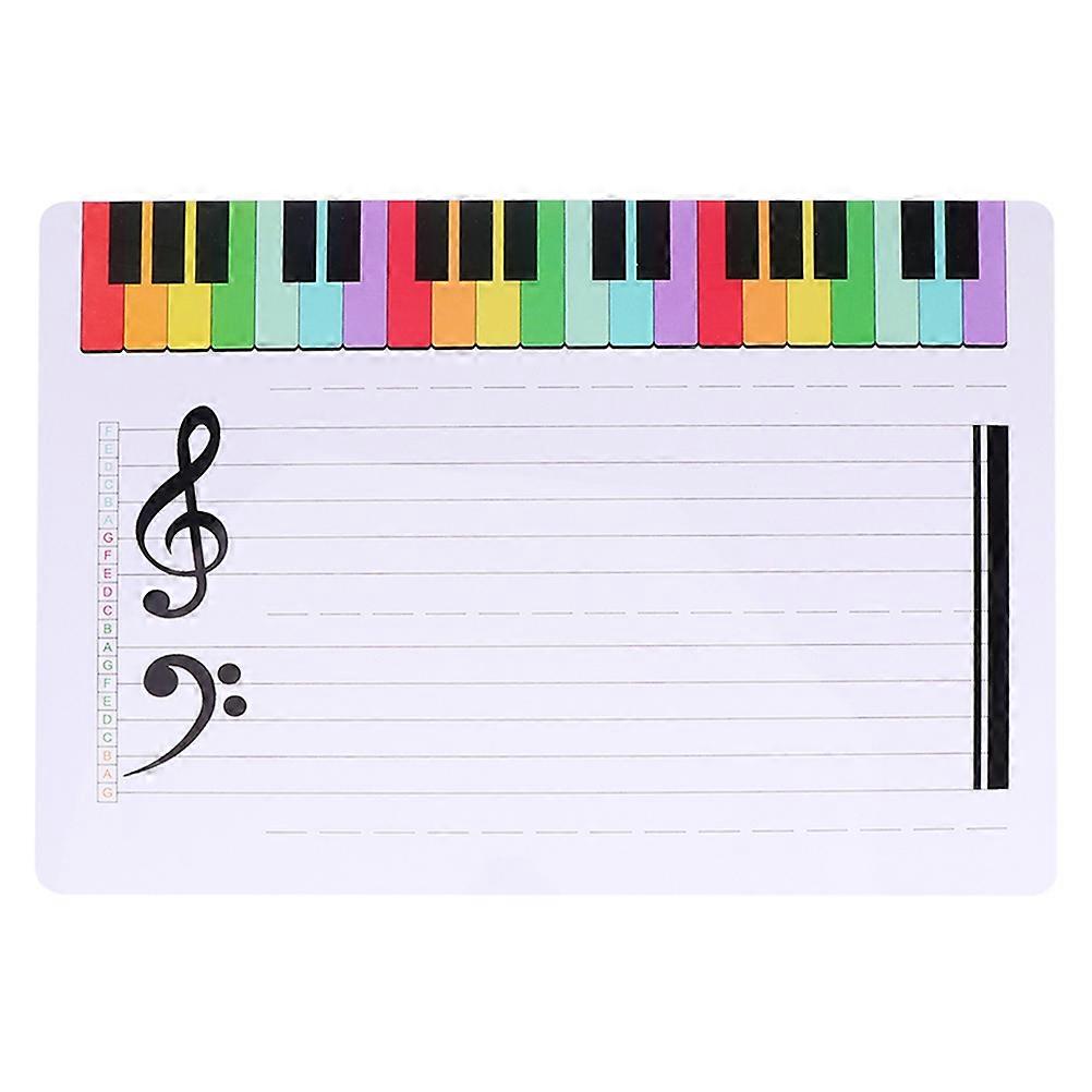 Přenosná Tabule Hudební Nota Výuka Tabule Klávesnice Suchá Smazatelná Deska Hudba Lap Tabule Hudba Výuka Tabule