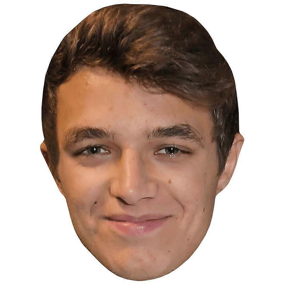 Lando Norris (Smile) Celebrity Mask, Flat Card Face