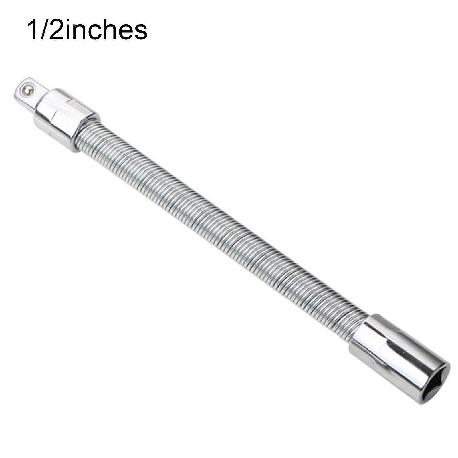 1/4 3/8 1/2 Useful Socket Extension Bar Strong Torque Easy to Install Wear-resistant Universal Flexible Shaft for Workshop QinHai