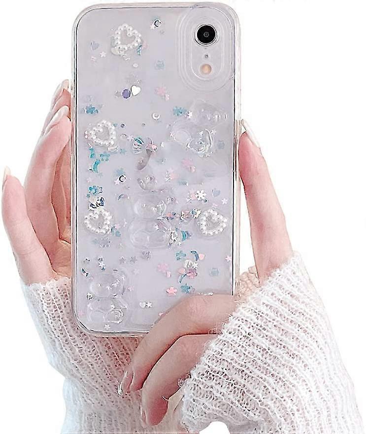 Compatible for iPhone 11 Case with Phone Charm/Chain Strap,Cute 3D