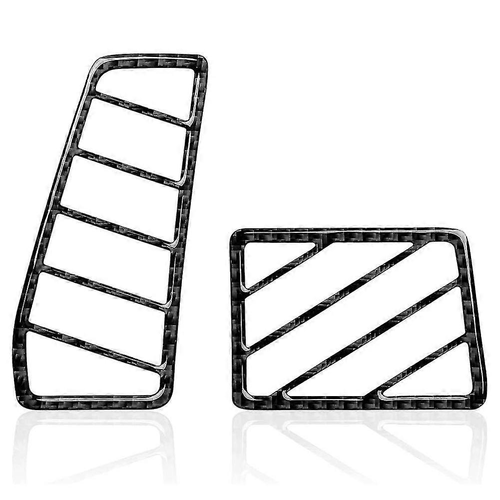Fibre de carbone Côté voiture Defogger Vent Trim Decals Autocollant pour Challenger 2008-2014 Accessoires intérieurs