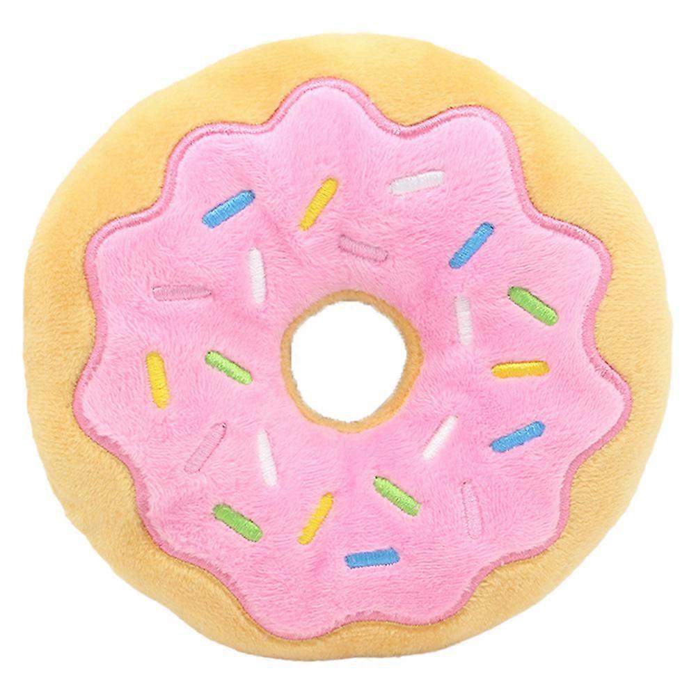 donut shape plush cat catnip toy kitten interactive pillow cat gift