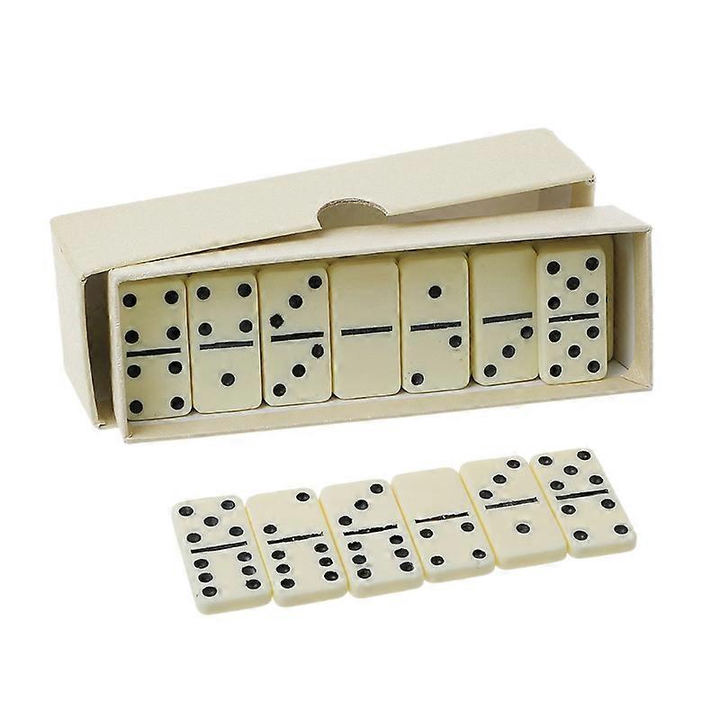 Double Six Dominoe Set Playing Chess Entertainment Recreational Travel Game Toy