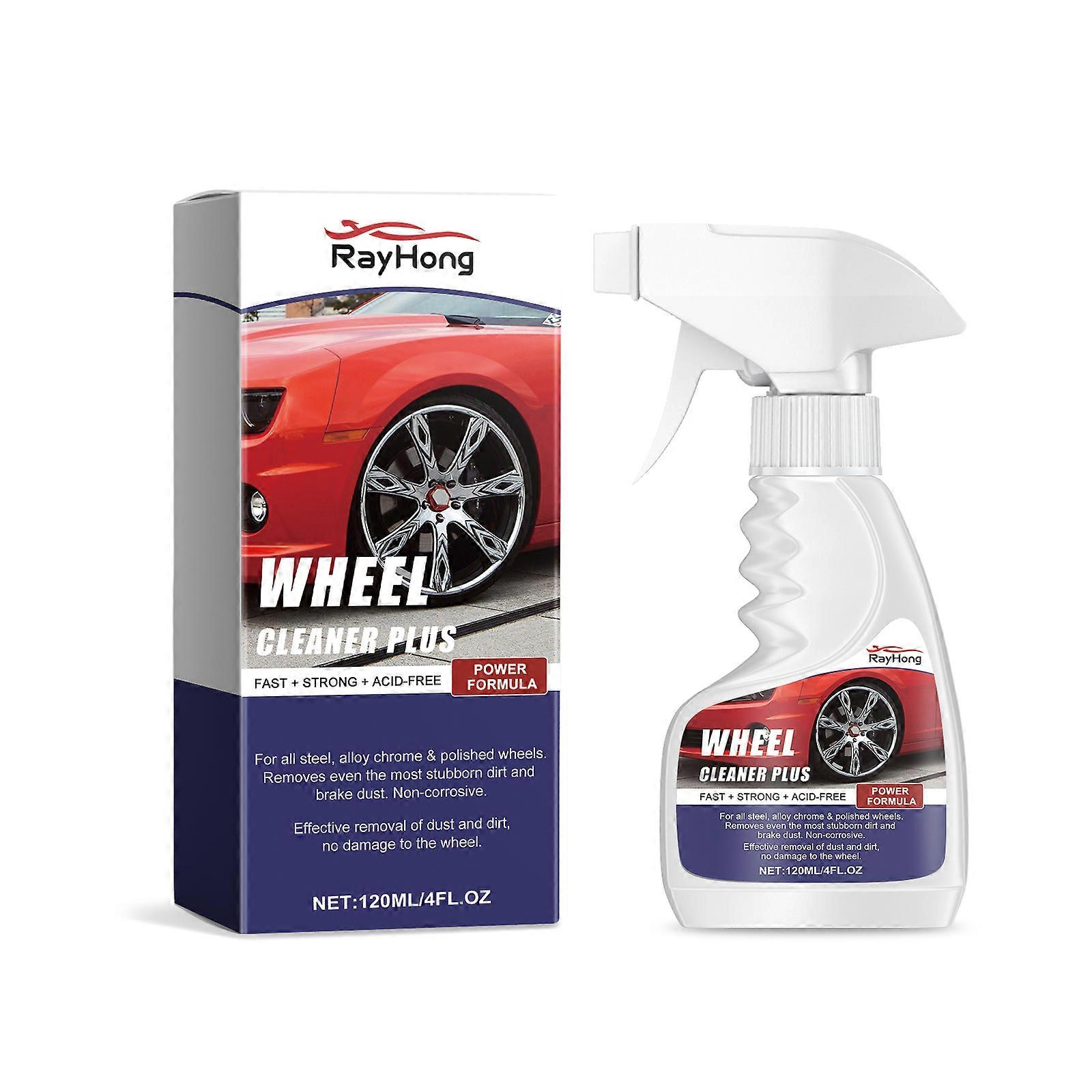 Wheel Cleaner - 120ml Stain & Rust Remover for Car Wheels - Easy Spray & Wipe Formula