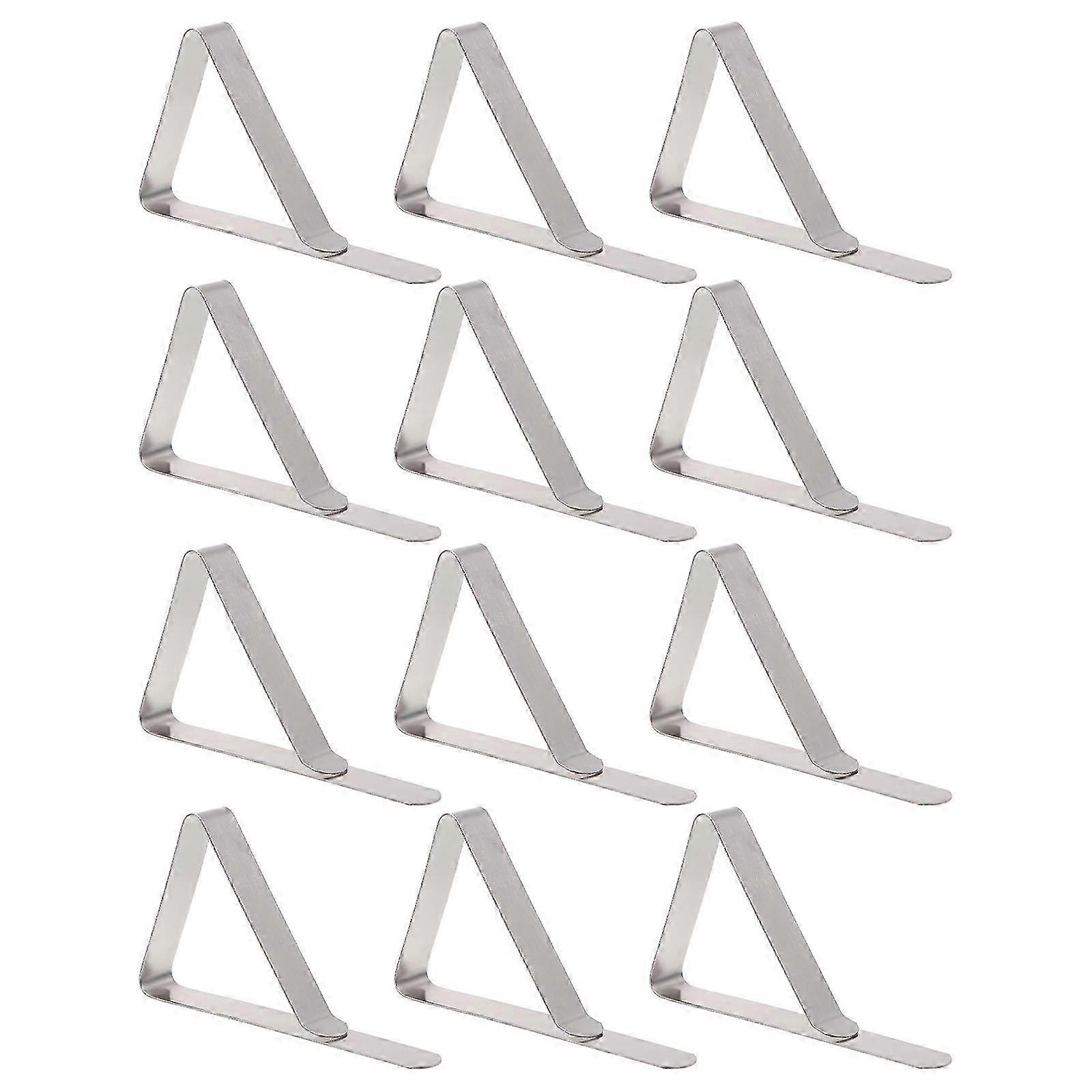 12pcs Triangle Design Table Cloth Clips Table Cover Clamps Table Cloth Holder